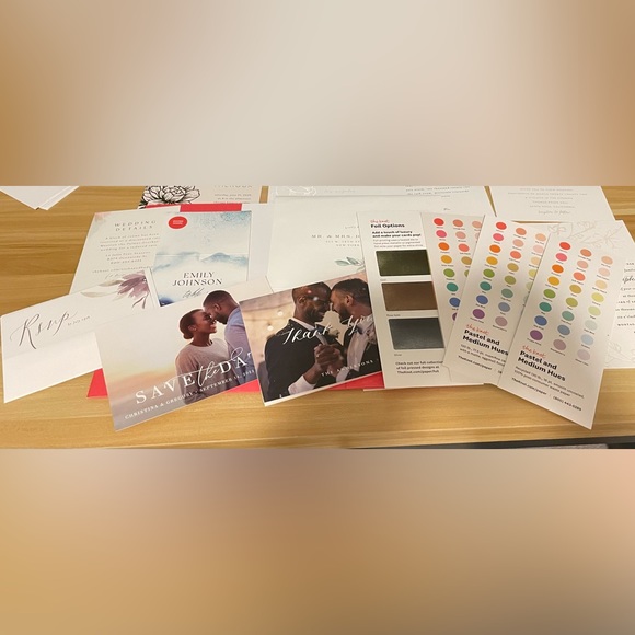 The Knot Wedding Invitation Sample Kit with 14 sample invitations - Picture 1 of 3